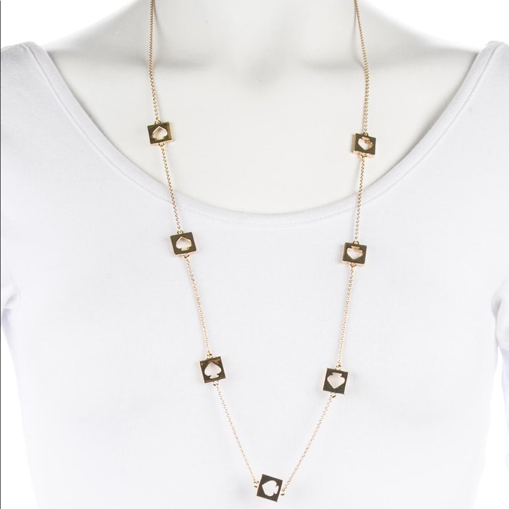 Kate Spade gold spade scatter necklace